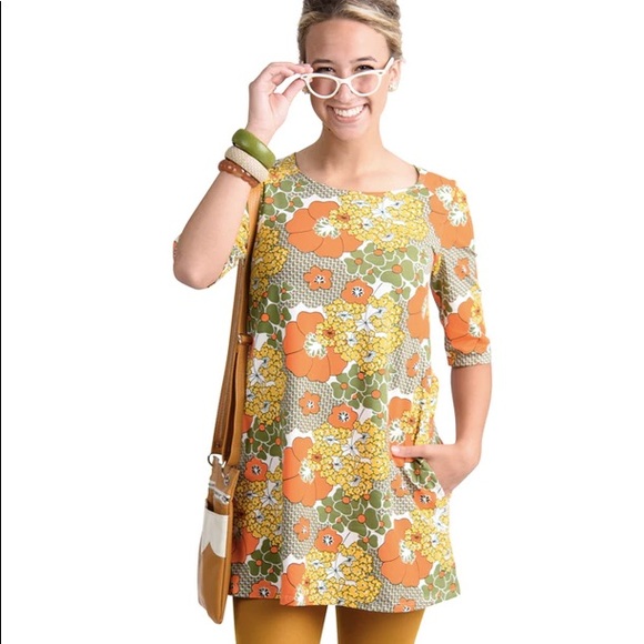 Unique Vintage 60s Retro Floral Dress - Picture 4 of 5